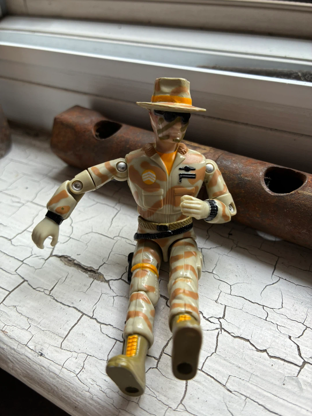 Vintage 1986 Lanard The Corps Jones Desert Camo 3.75" Figure - photo 5