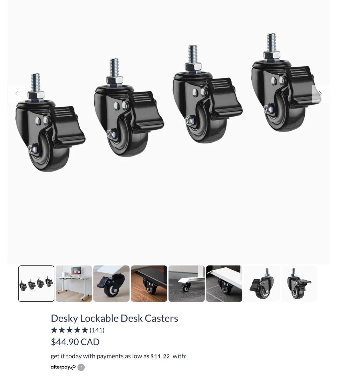 Desky Lockable Desk Casters - photo 2