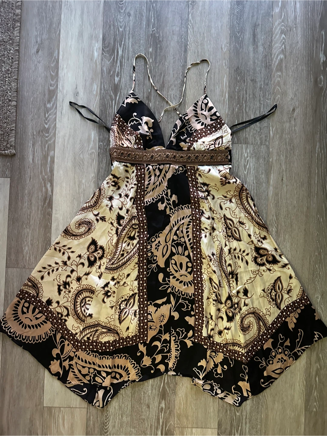 Kopa Silk Print Dress Medium