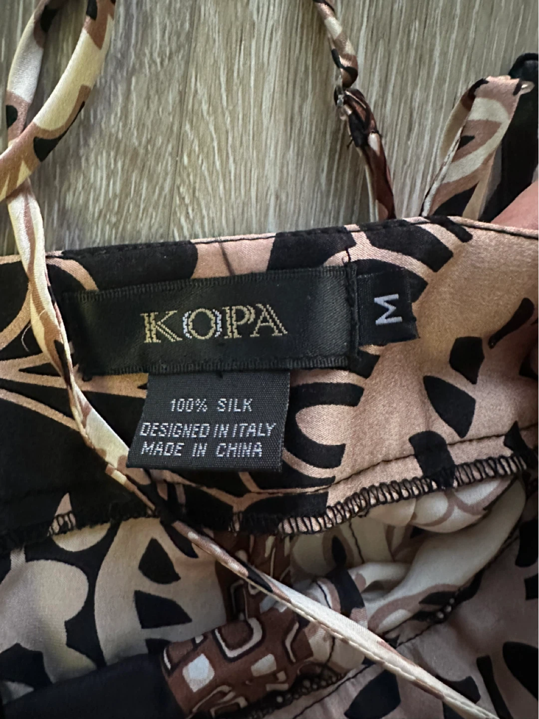 Kopa Silk Print Dress Medium - photo 4