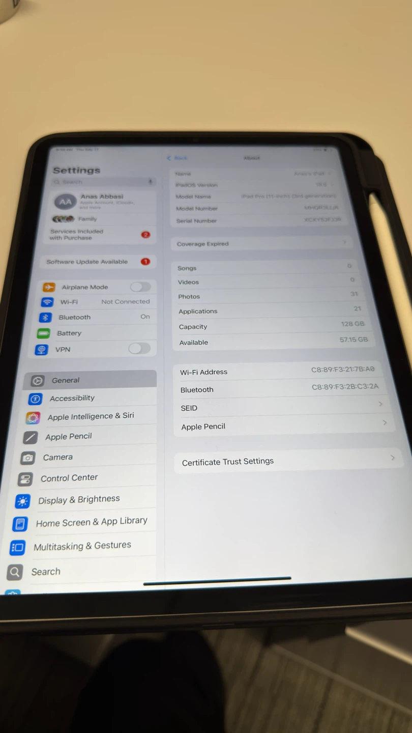 Apple iPad Pro 11-inch 3rd Gen with Apple Pencil - photo 3