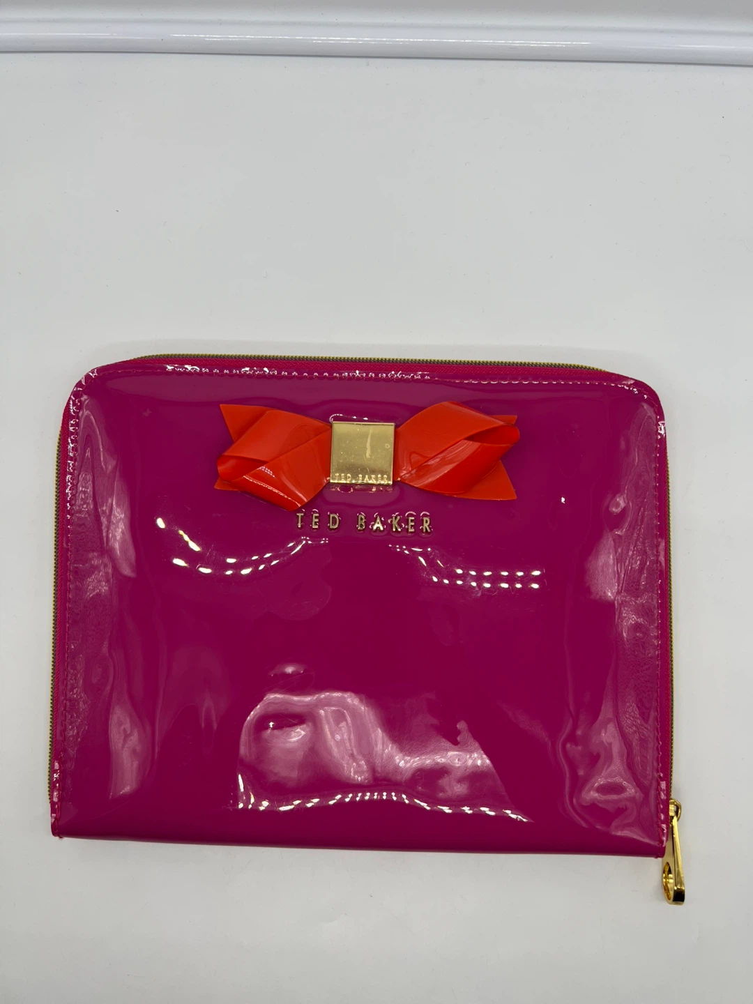 Ted Baker Pink PVC Padded Tablet Sleeve