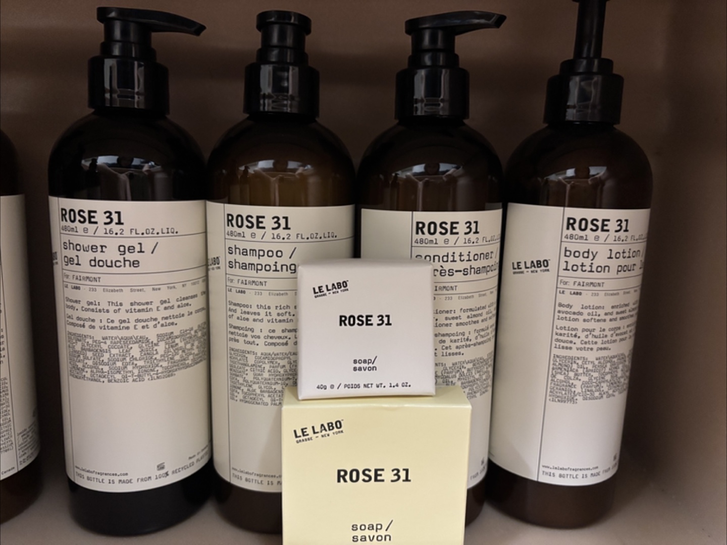 Le Labo Rose 31 and Santal 33 Toiletries Bundle