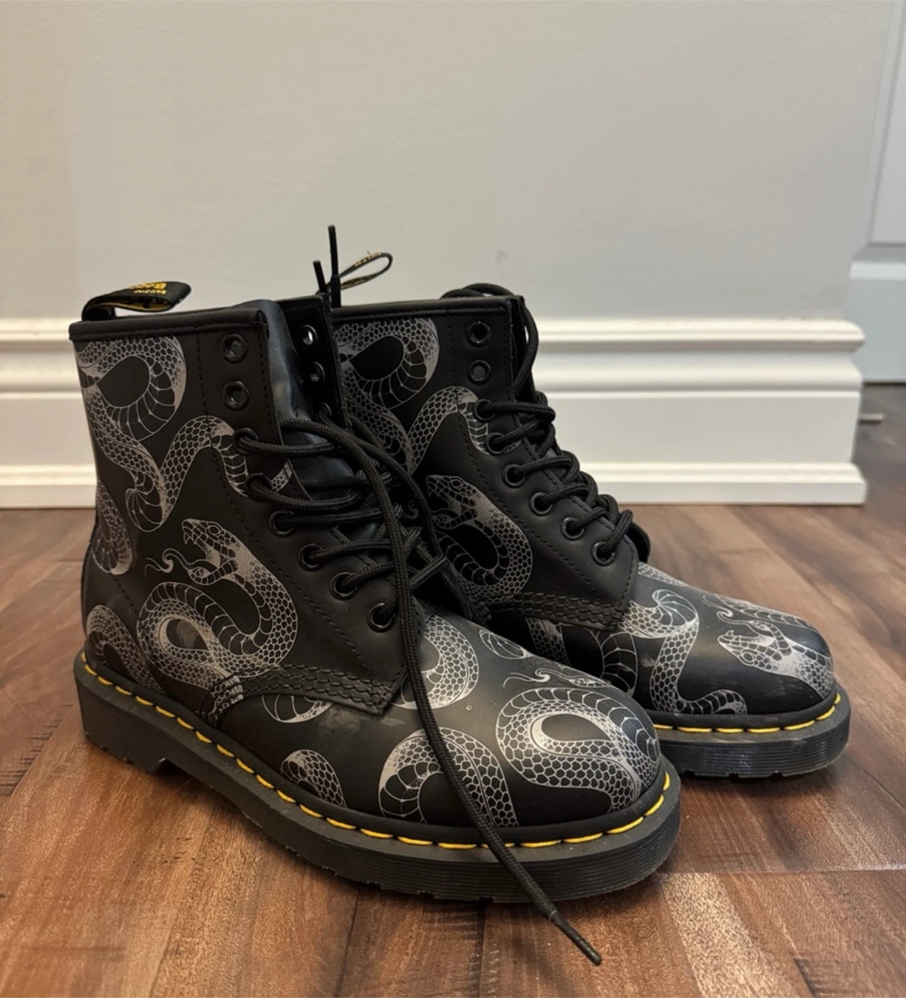 Dr. Martens 1460 Snake Print Boots