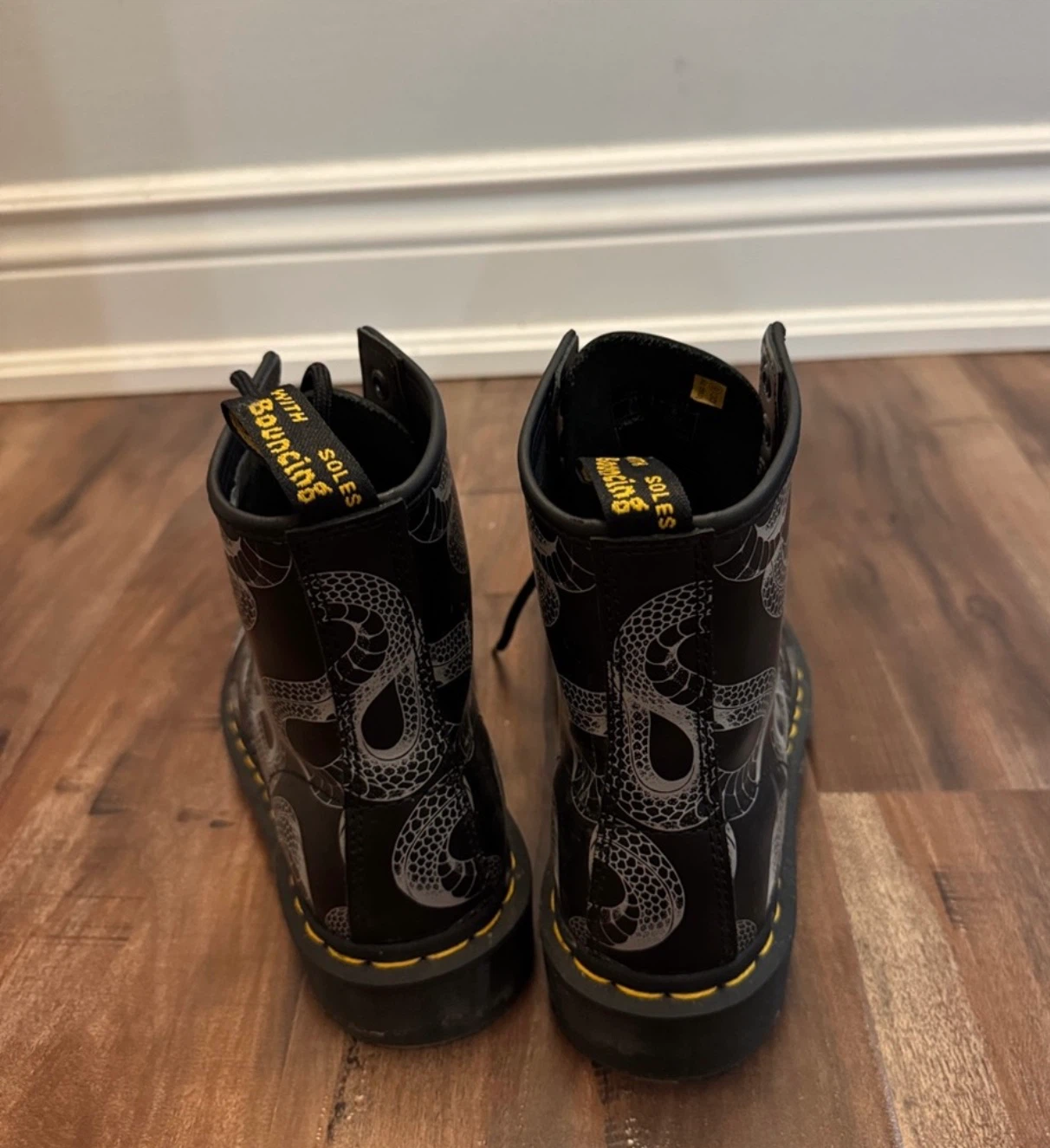 Dr. Martens 1460 Snake Print Boots - photo 4