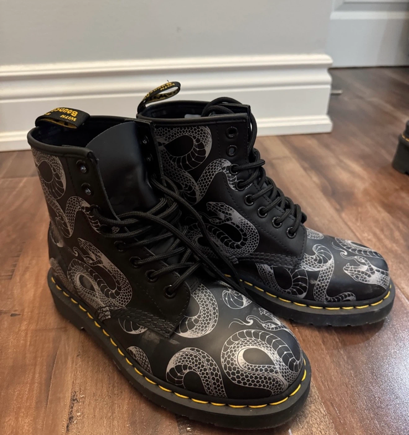 Dr. Martens 1460 Snake Print Boots - photo 5