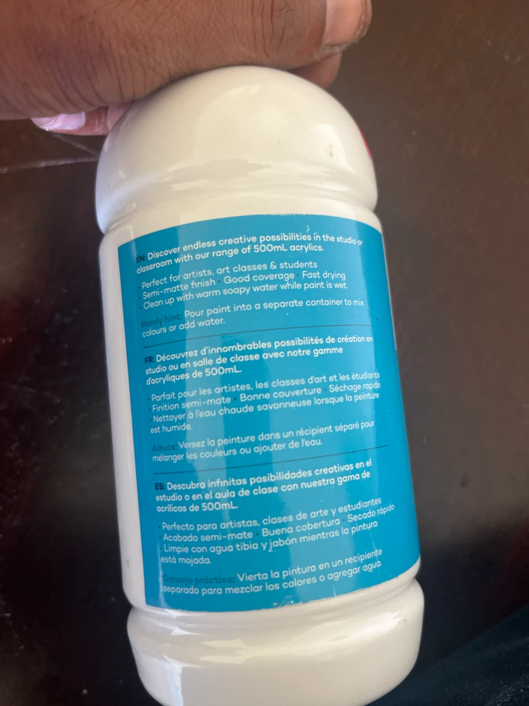 Mont Marte Signature Acrylic Paint 500ml Titanium White - photo 2