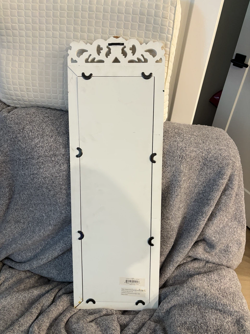 Vintage Style White Wall Mirror - photo 2