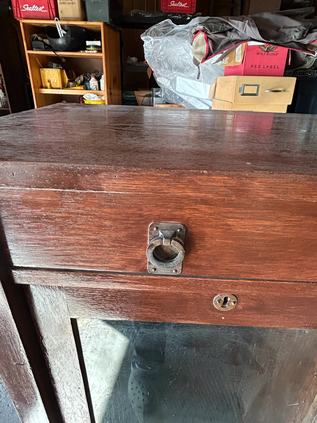 Vintage Oak Display Cabinet - photo 2