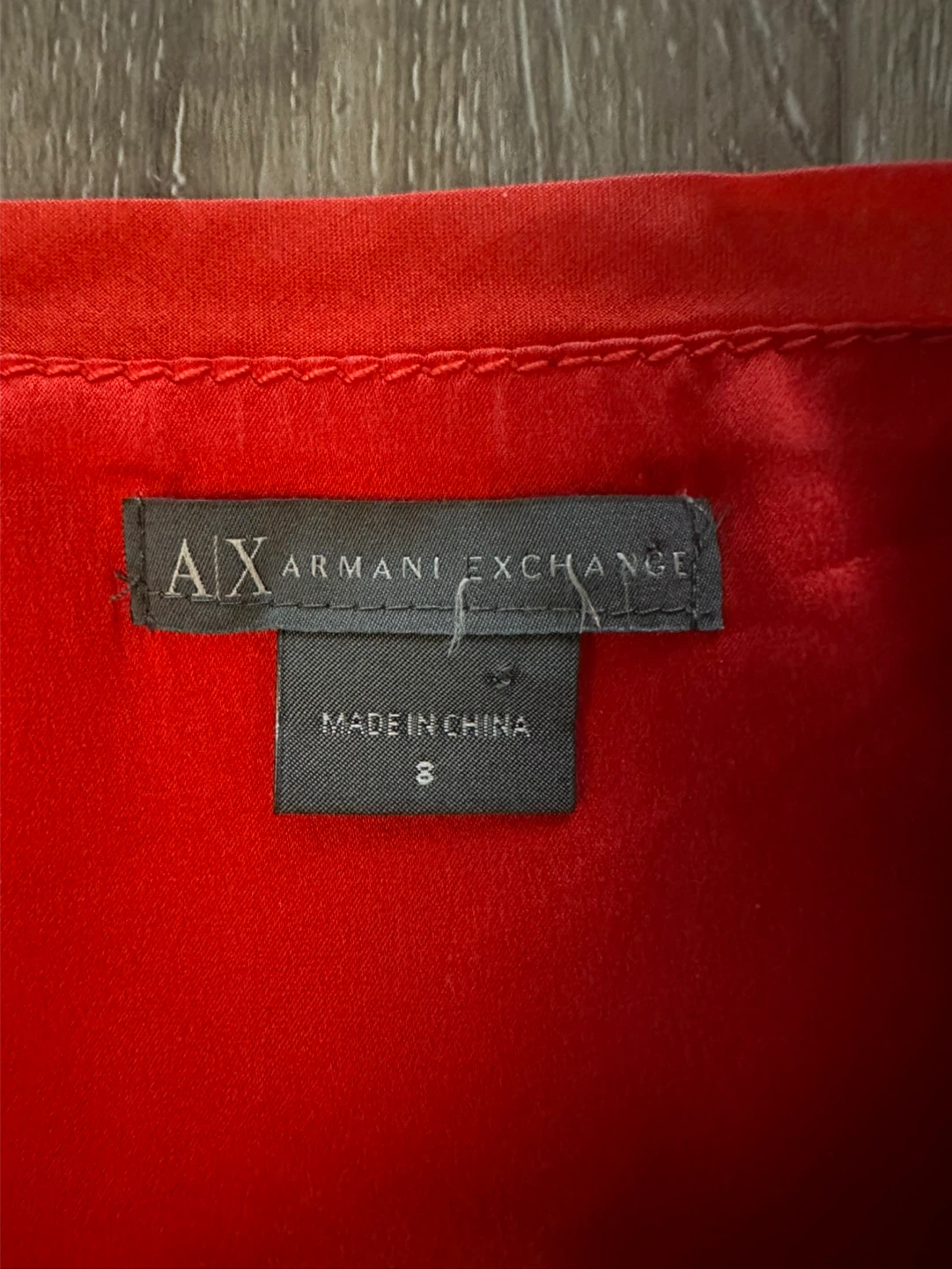 Armani Exchange Silk Red Dress Size 8 - photo 4