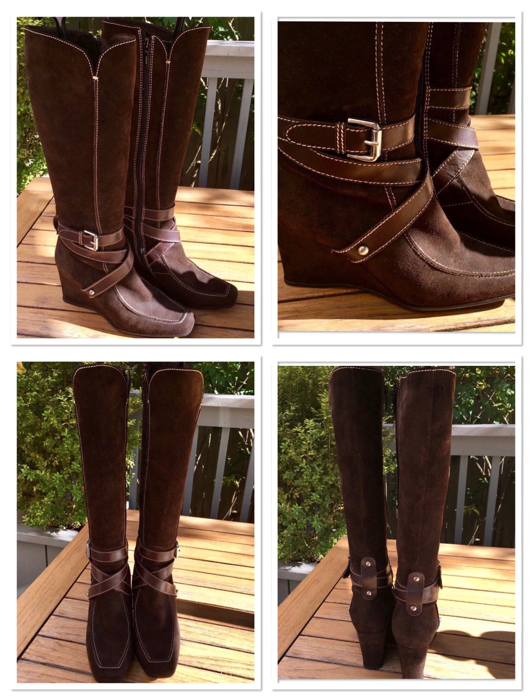 ❤️GEOX NEW STUNNING Dark Chocolate brown suede boots❤️ - photo 3
