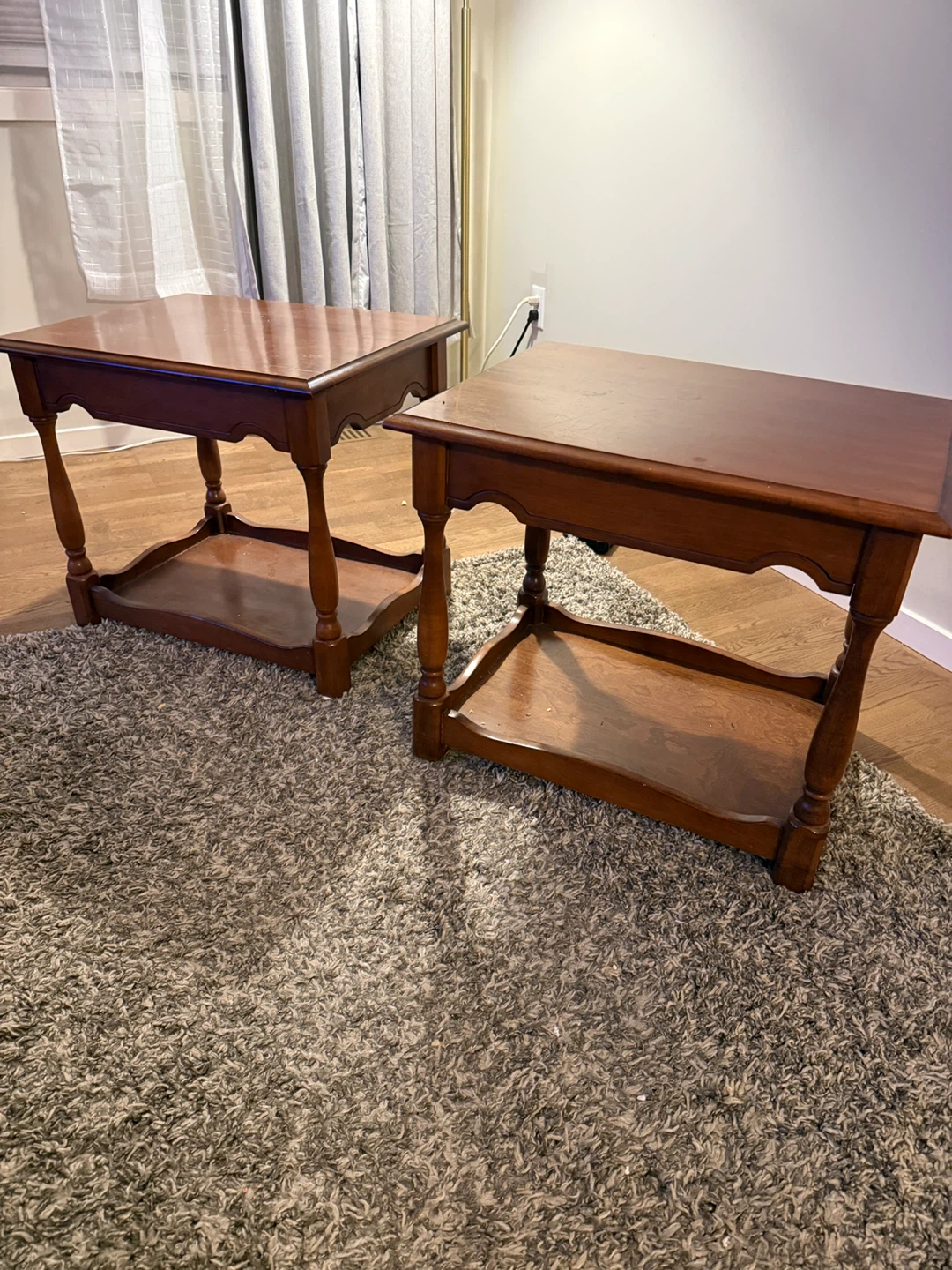 Set of 3 Solid Wood Tables $70
