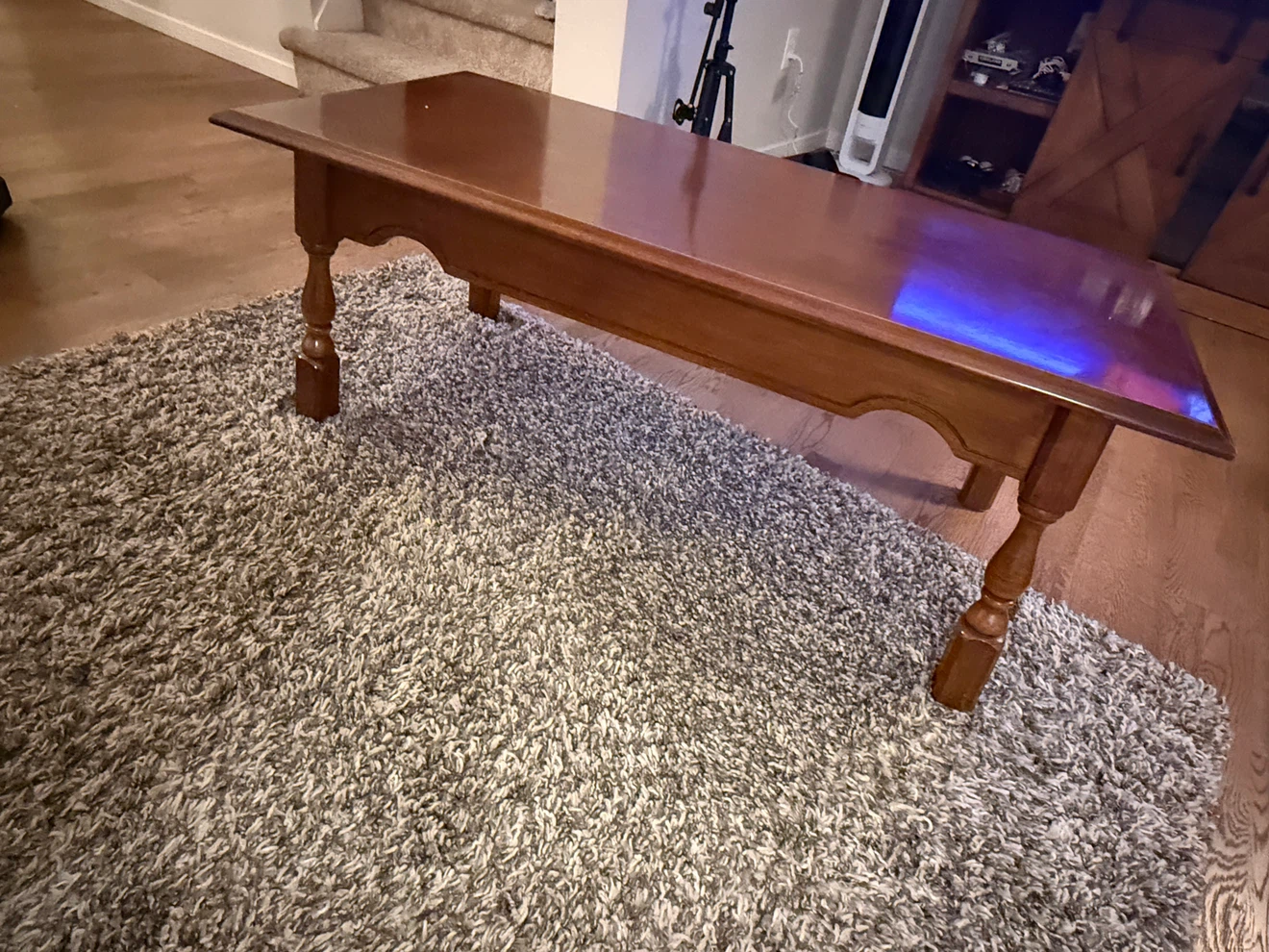 Set of 3 Solid Wood Tables $70 - photo 2