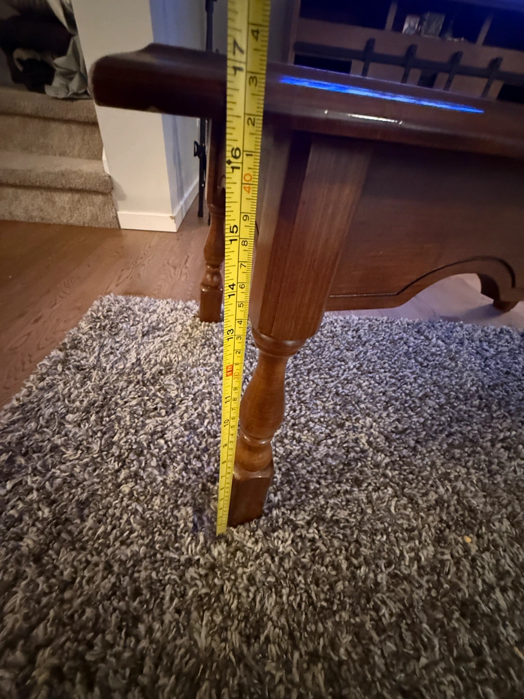 Set of 3 Solid Wood Tables $70 - photo 4