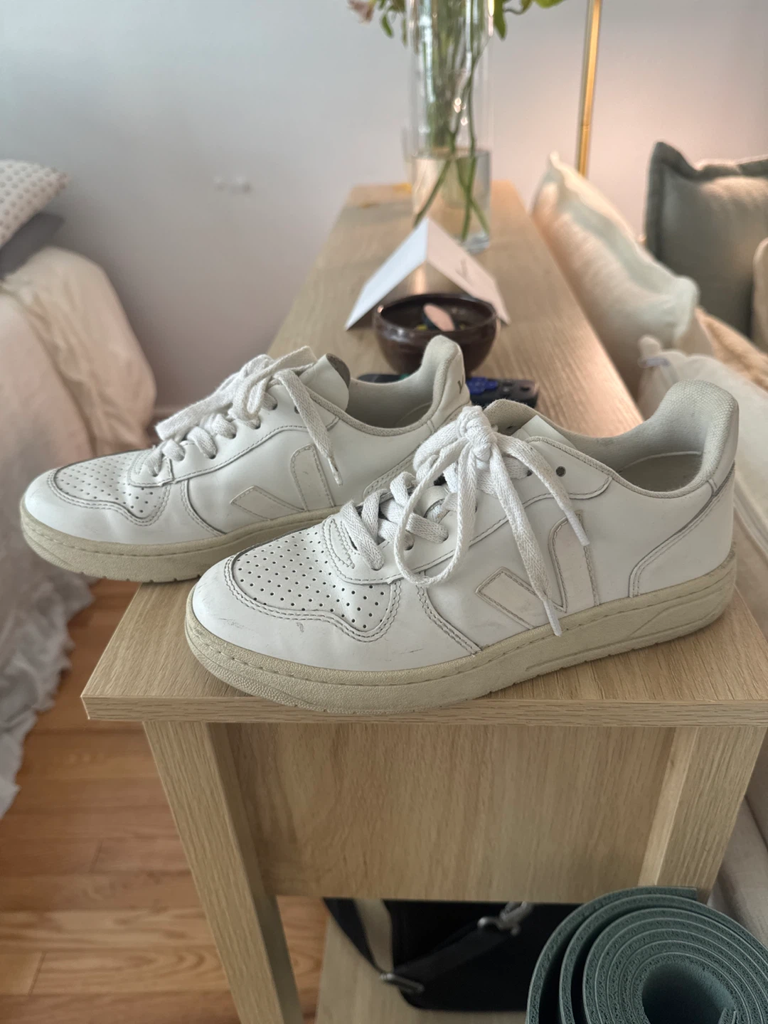 Veja V-10 White Sneakers