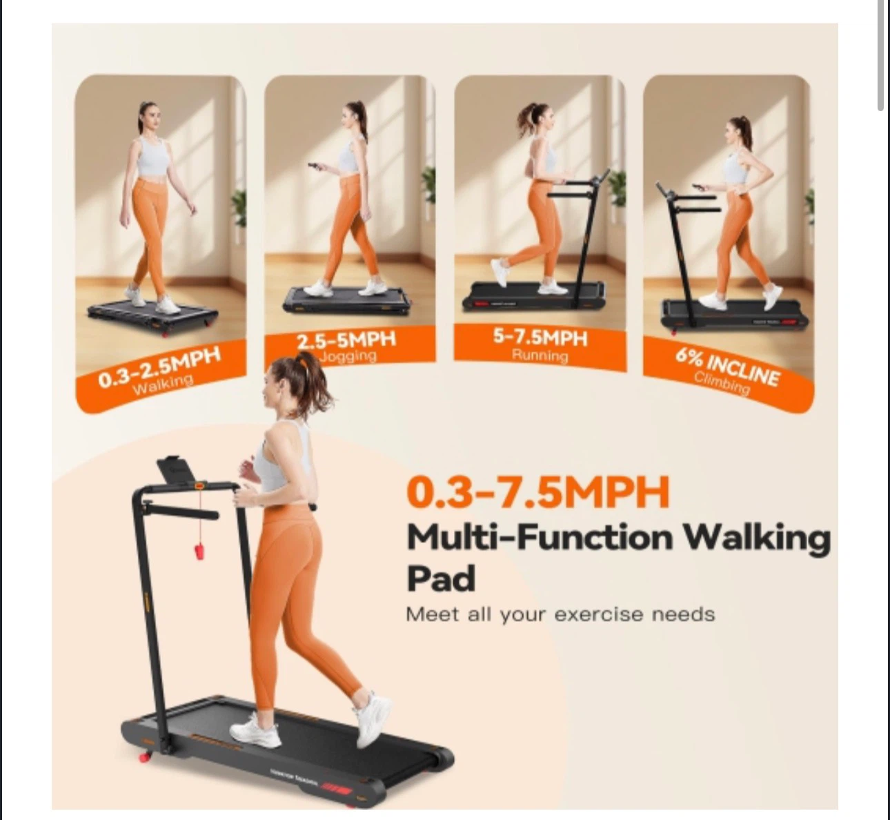 Sperax P3 Pro 4-in-1 Vibration Treadmill & Walking Pad - photo 3