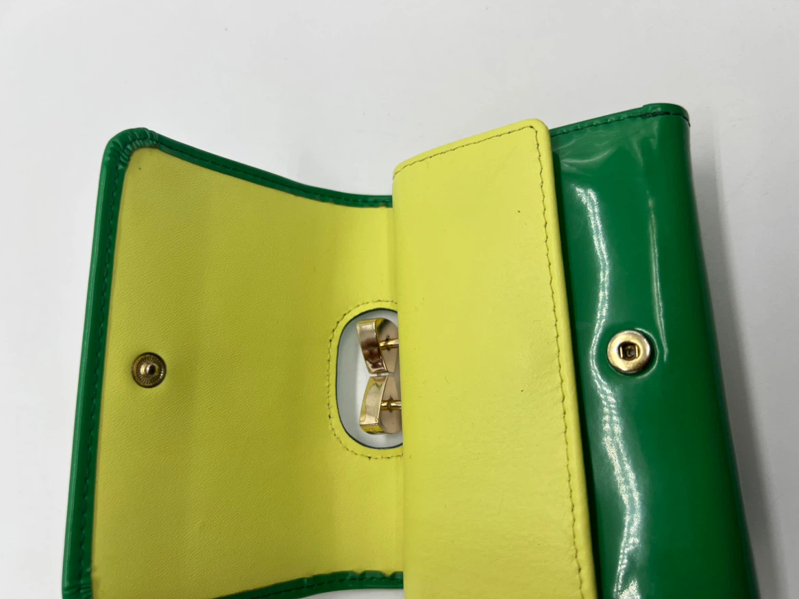 Ted Baker Lenora Bow Green Patent Leather Wallet - photo 4
