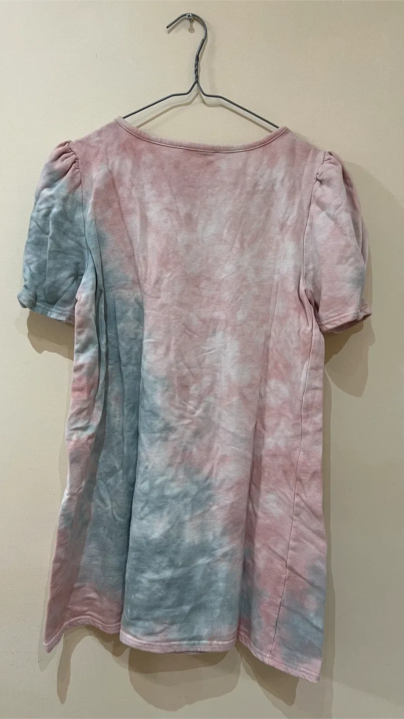 Tie Dye Puff sleeve dress - photo 2