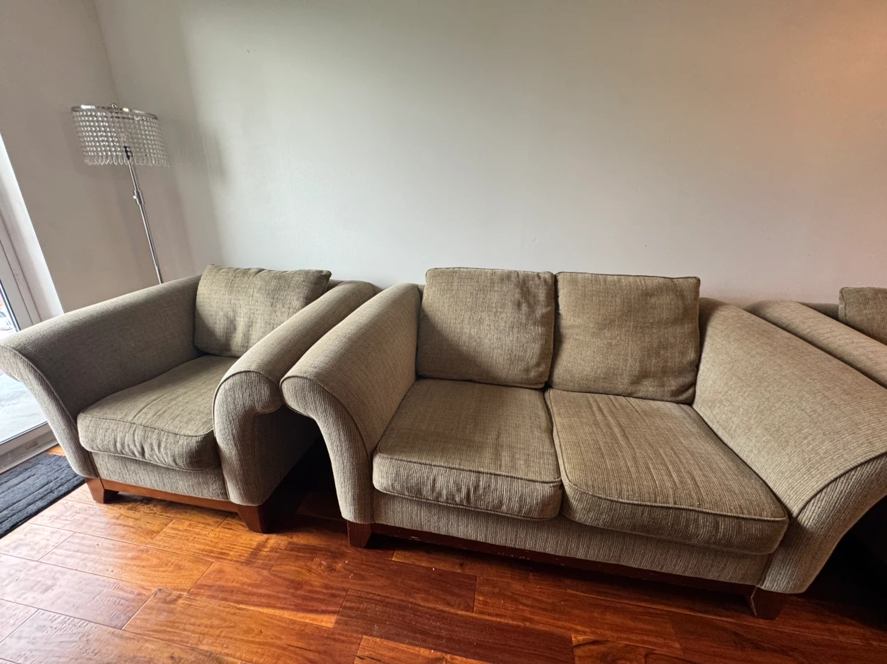 3-Piece Living Room Sofa Set – 3-Seater, Loveseat & Armchair - photo 3