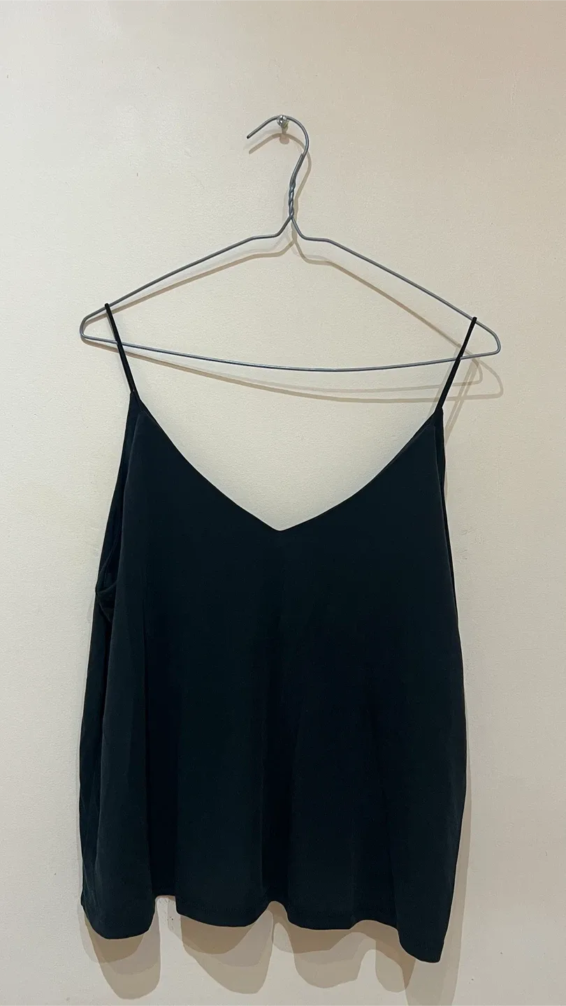 Abound Black V-Neck Tank Top