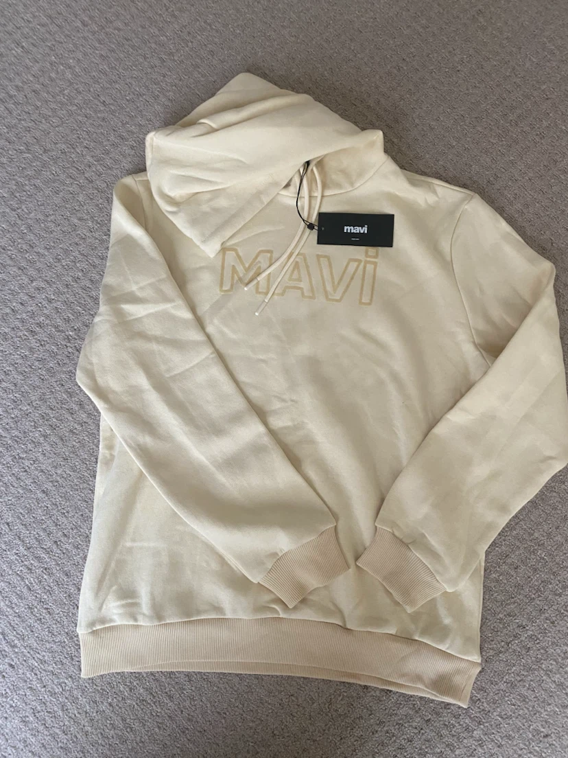 Mavi Cream Hoodie Large