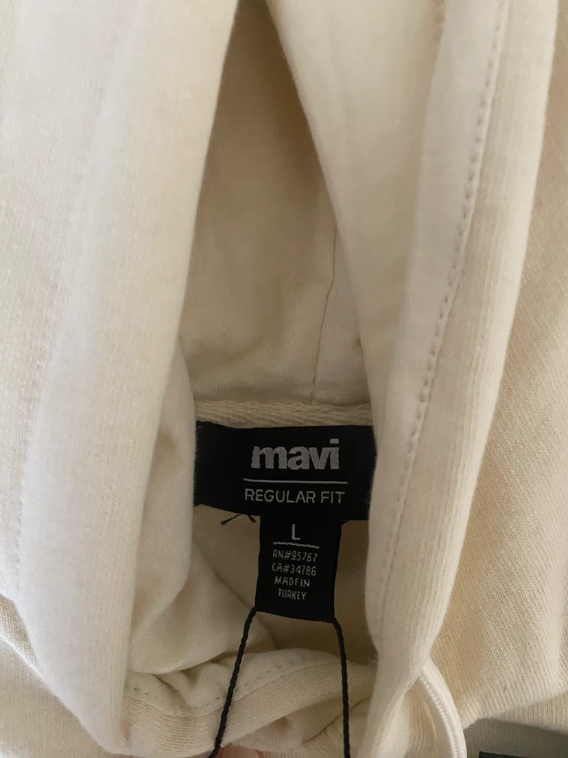 Mavi Cream Hoodie Large - photo 2