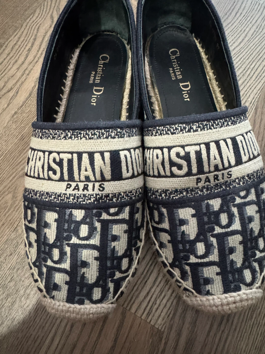 Authentic Christian Dior Oblique Canvas Espadrilles
