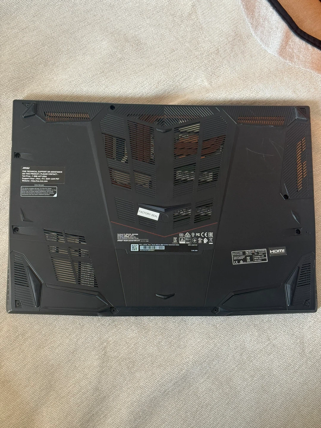 MSI GF65 Thin Gaming Laptop 15.6" - photo 3
