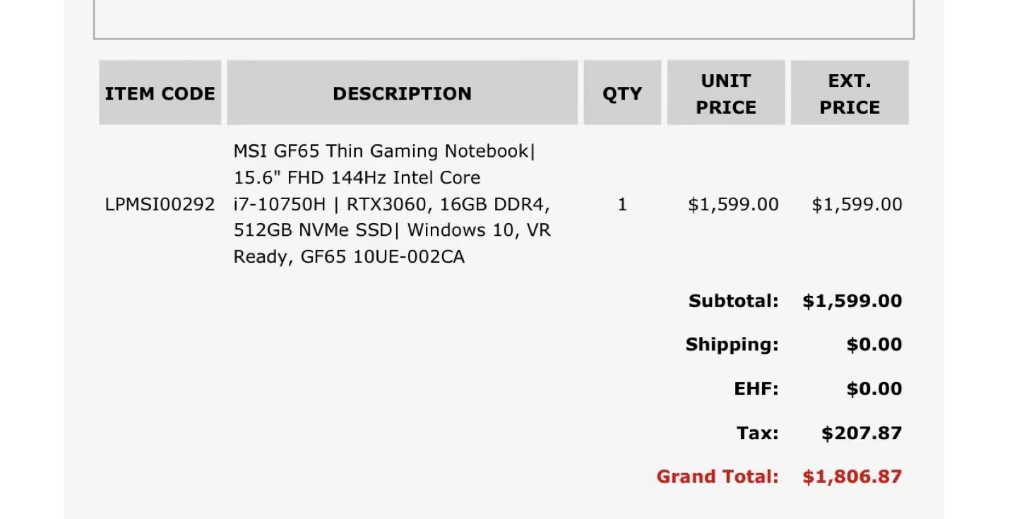 MSI GF65 Thin Gaming Laptop 15.6" - photo 4