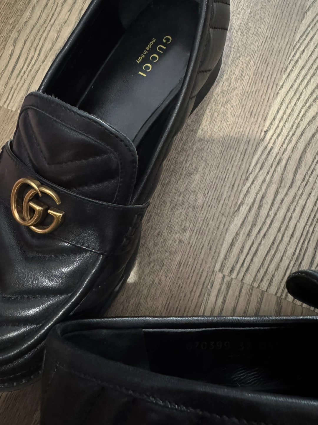 Authentic Gucci GG Marmont Quilted Loafers - photo 4