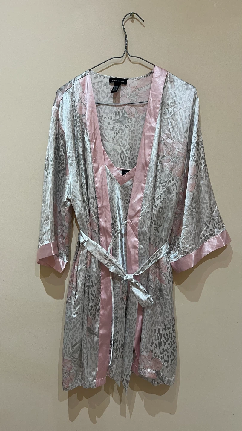 Satin Nightgown and Robe Set