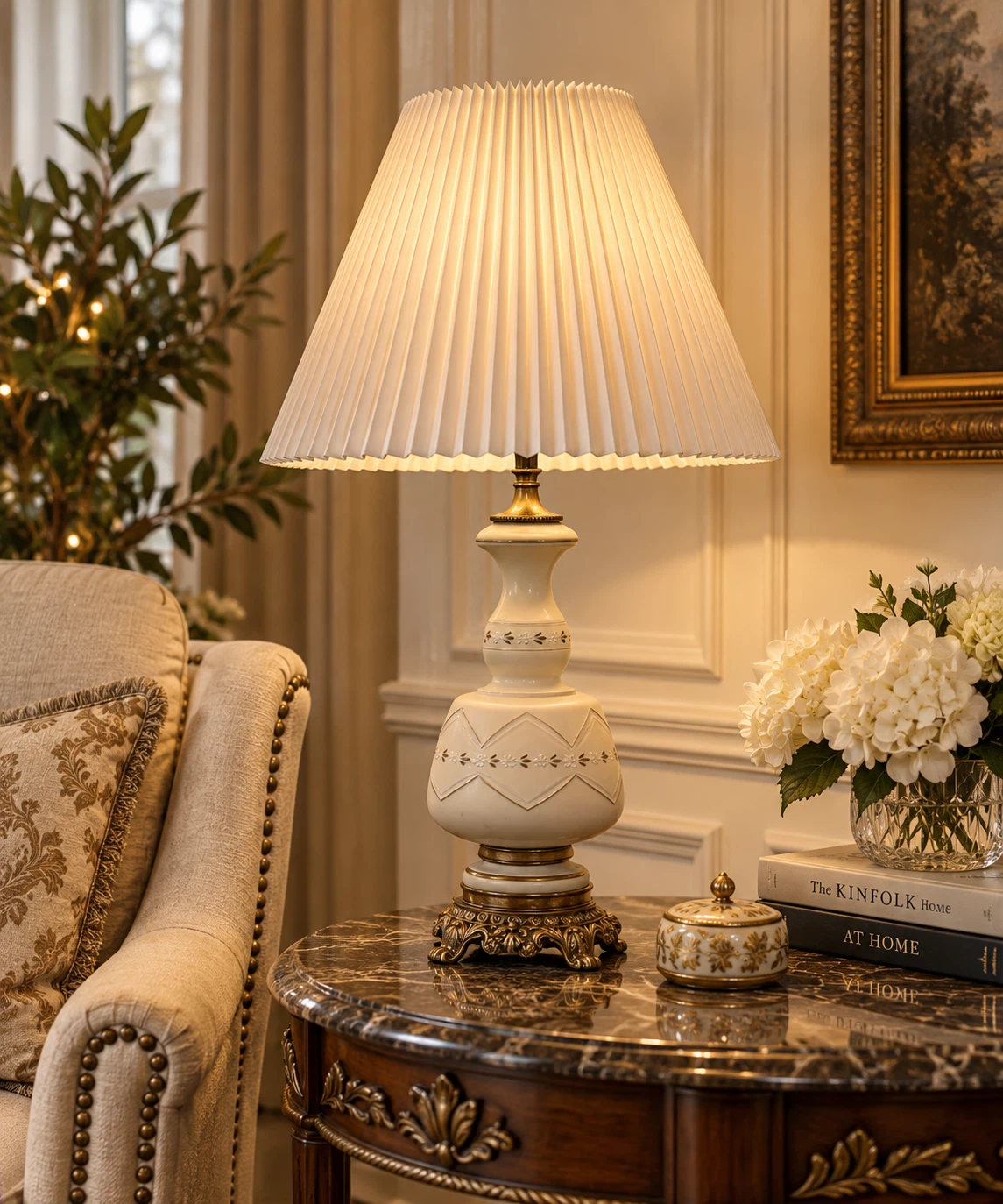 Vintage-Style Ceramic Table Lamp
