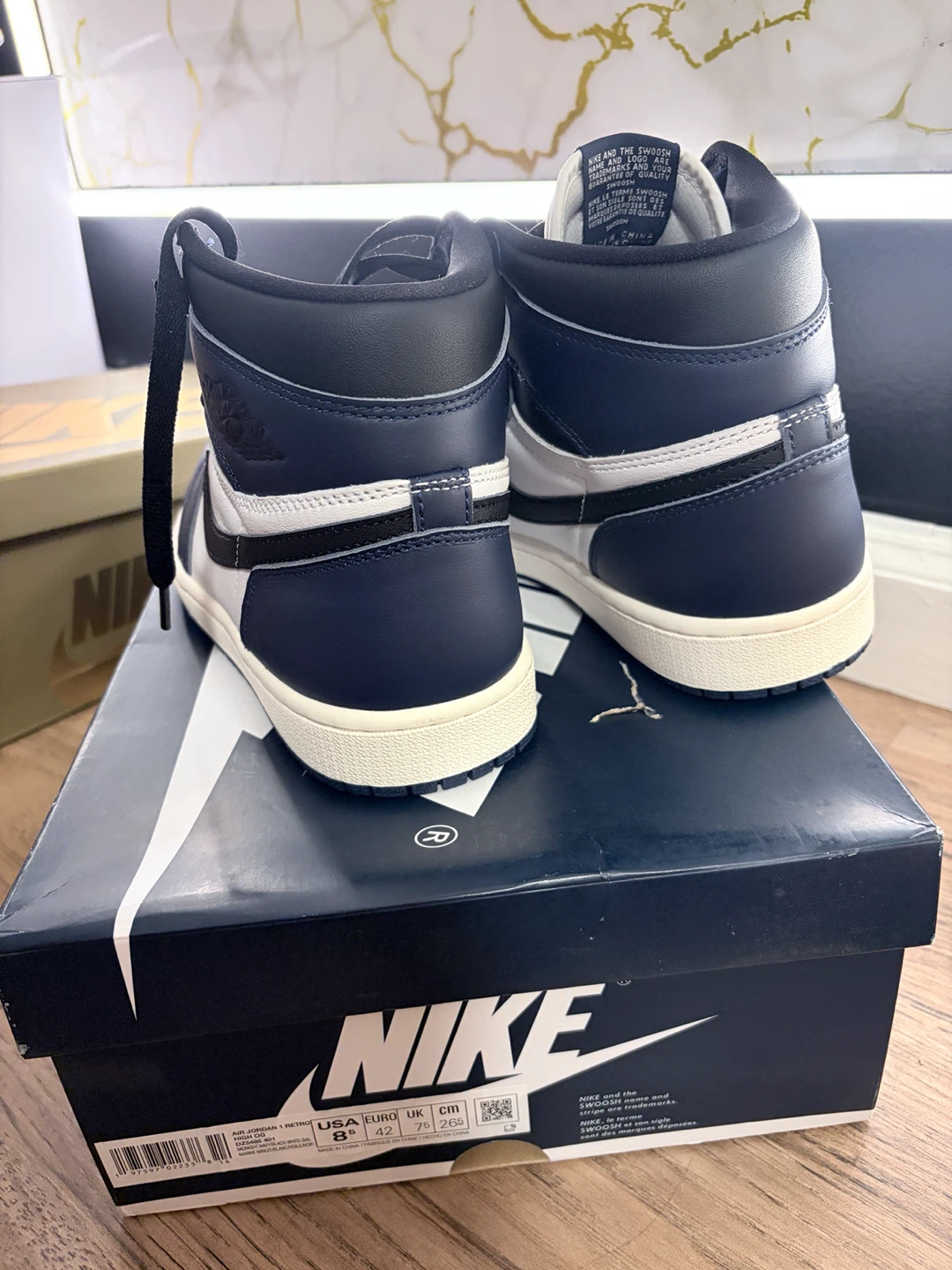 Nike Air Jordan 1 Retro High OG Midnight Navy - photo 2