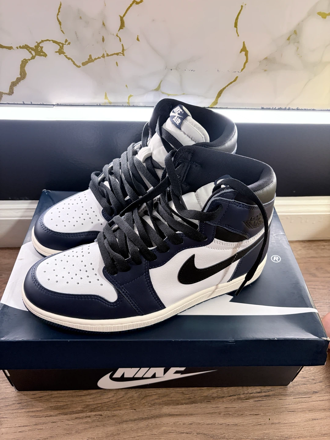 Nike Air Jordan 1 Retro High OG Midnight Navy - photo 3