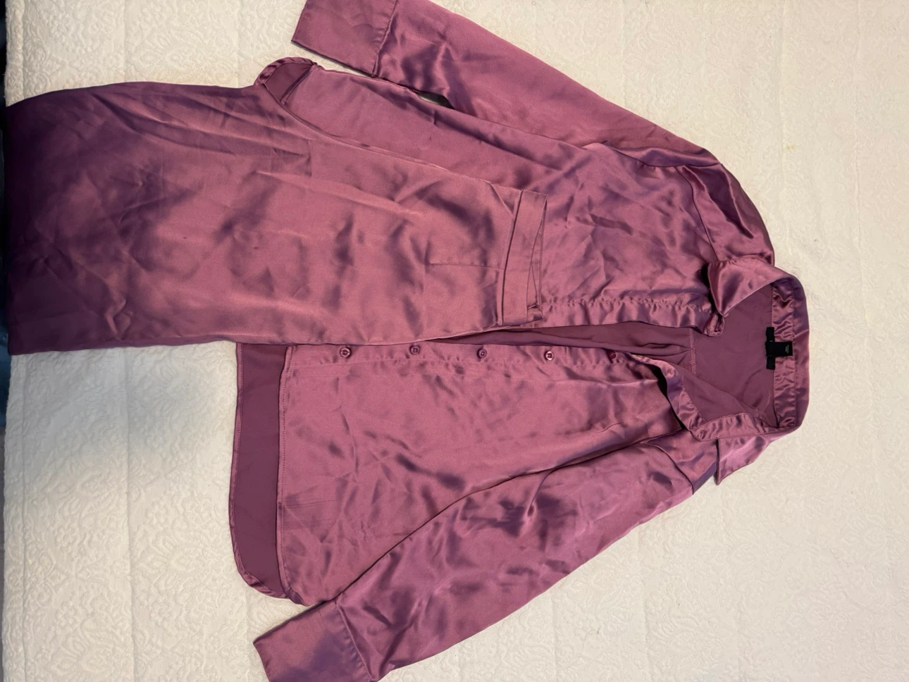 Mauve Satin Matching Three-Piece Set - photo 2