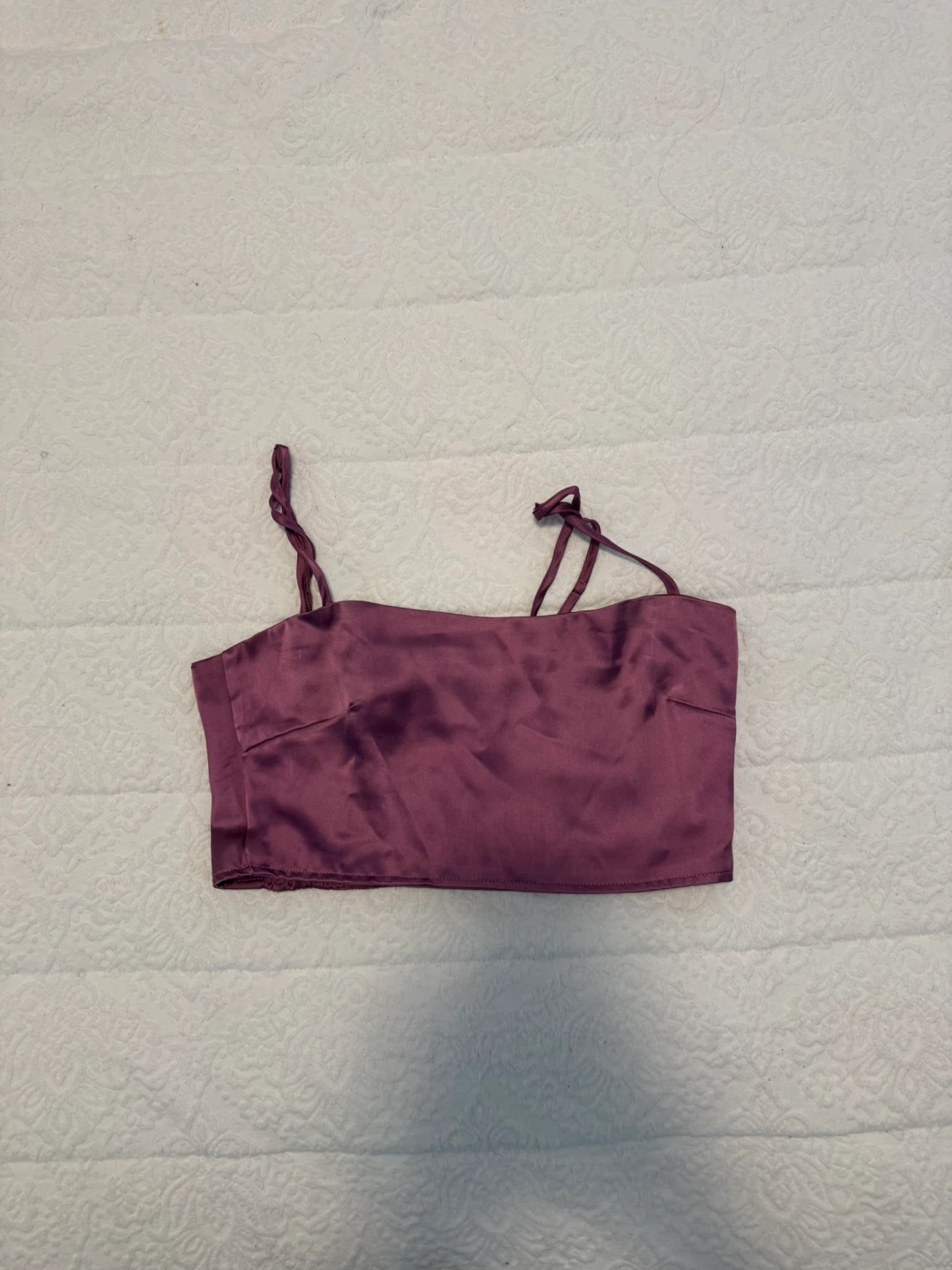 Mauve Satin Matching Three-Piece Set - photo 5