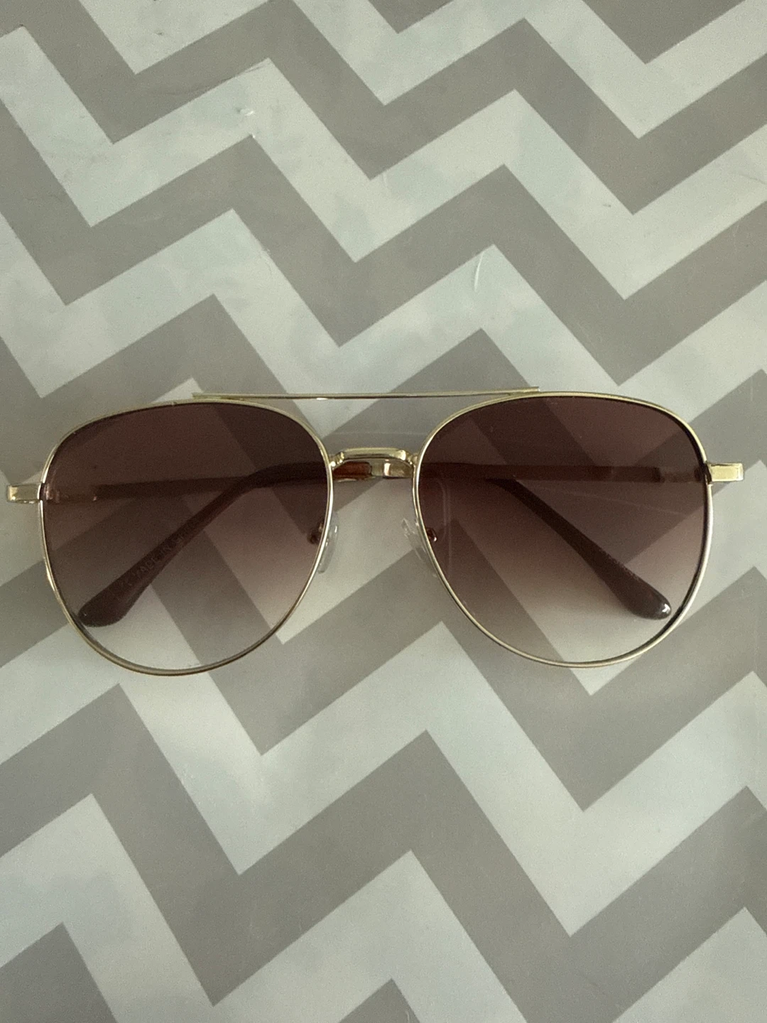 Gold Aviator Sunglasses