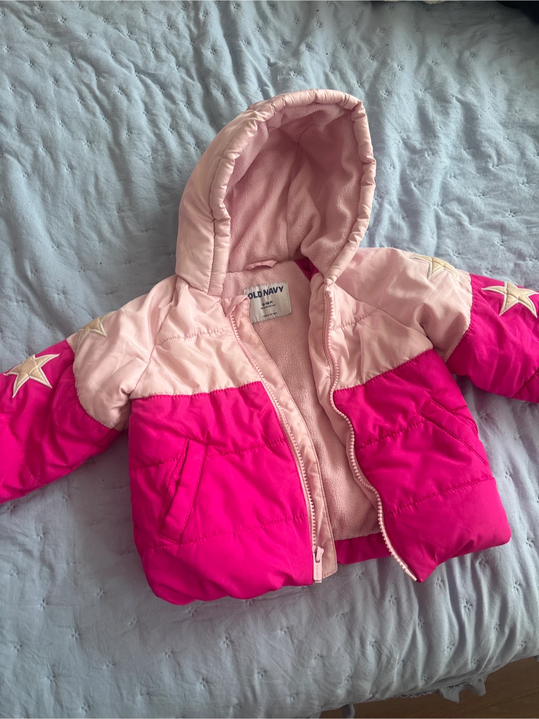 Old Navy Puffer Jacket - Pink - 12-18M