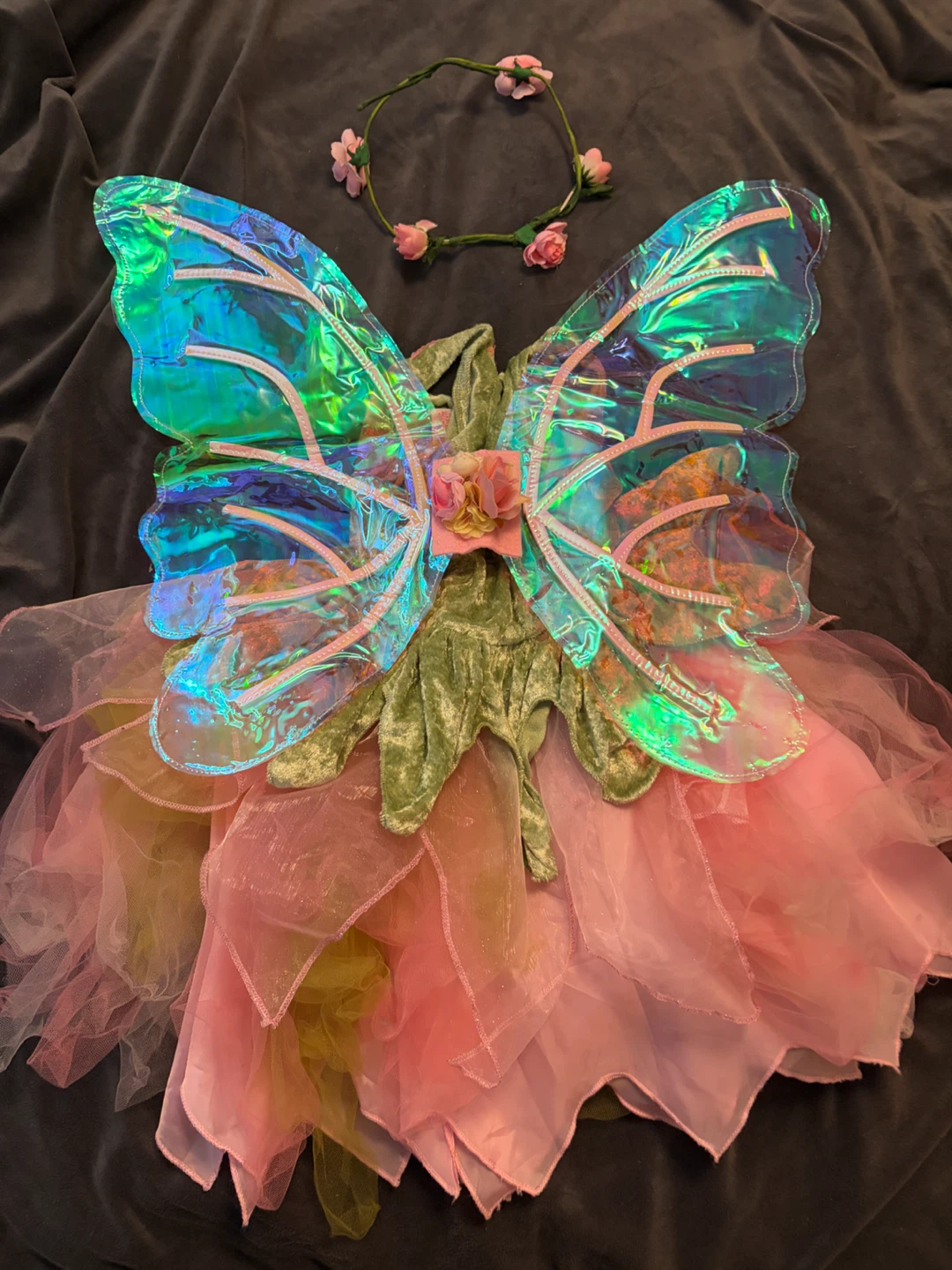Halloween Costume Tinker Bell Size 5/6 - photo 2