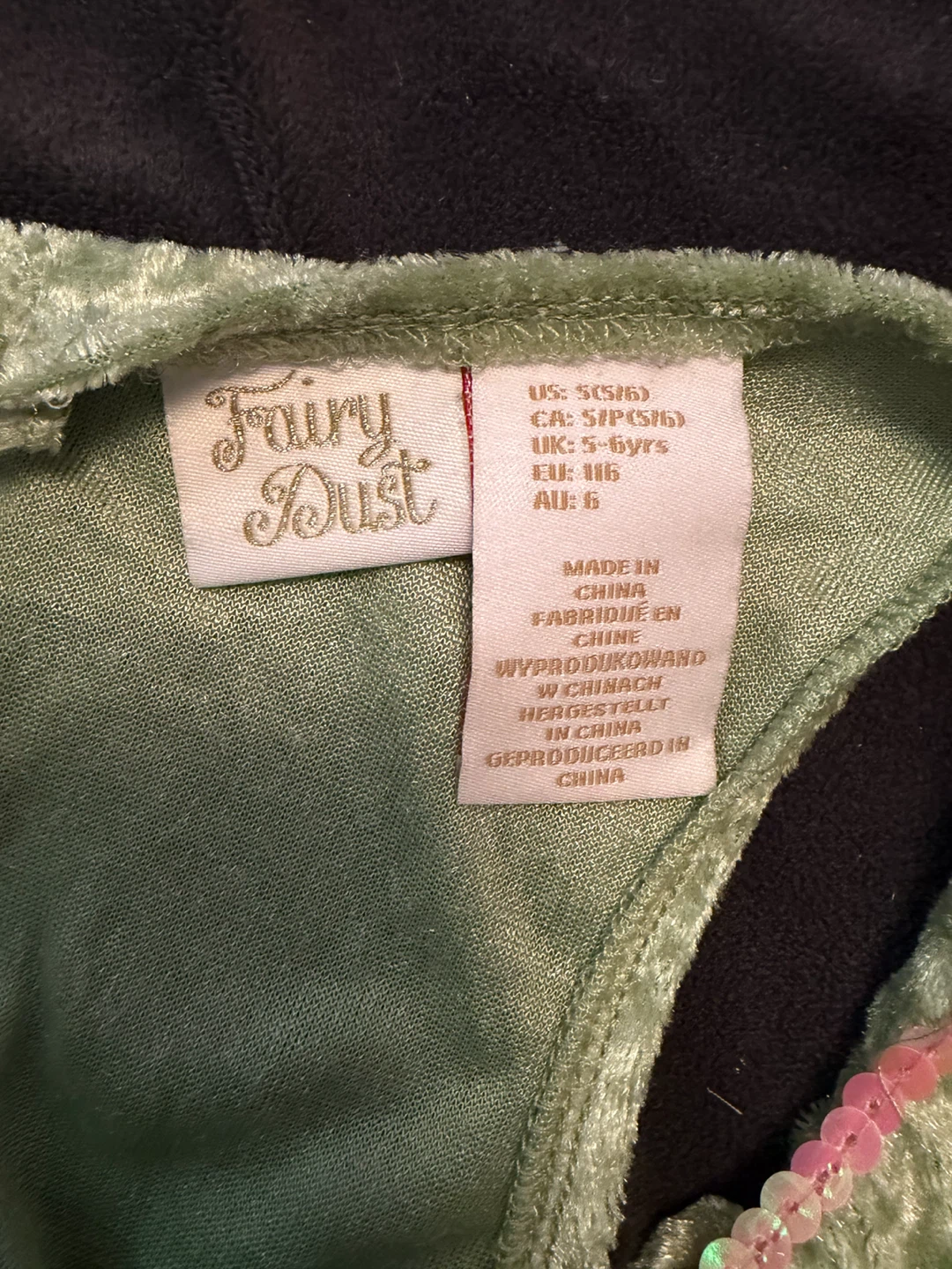 Halloween Costume Tinker Bell Size 5/6 - photo 3