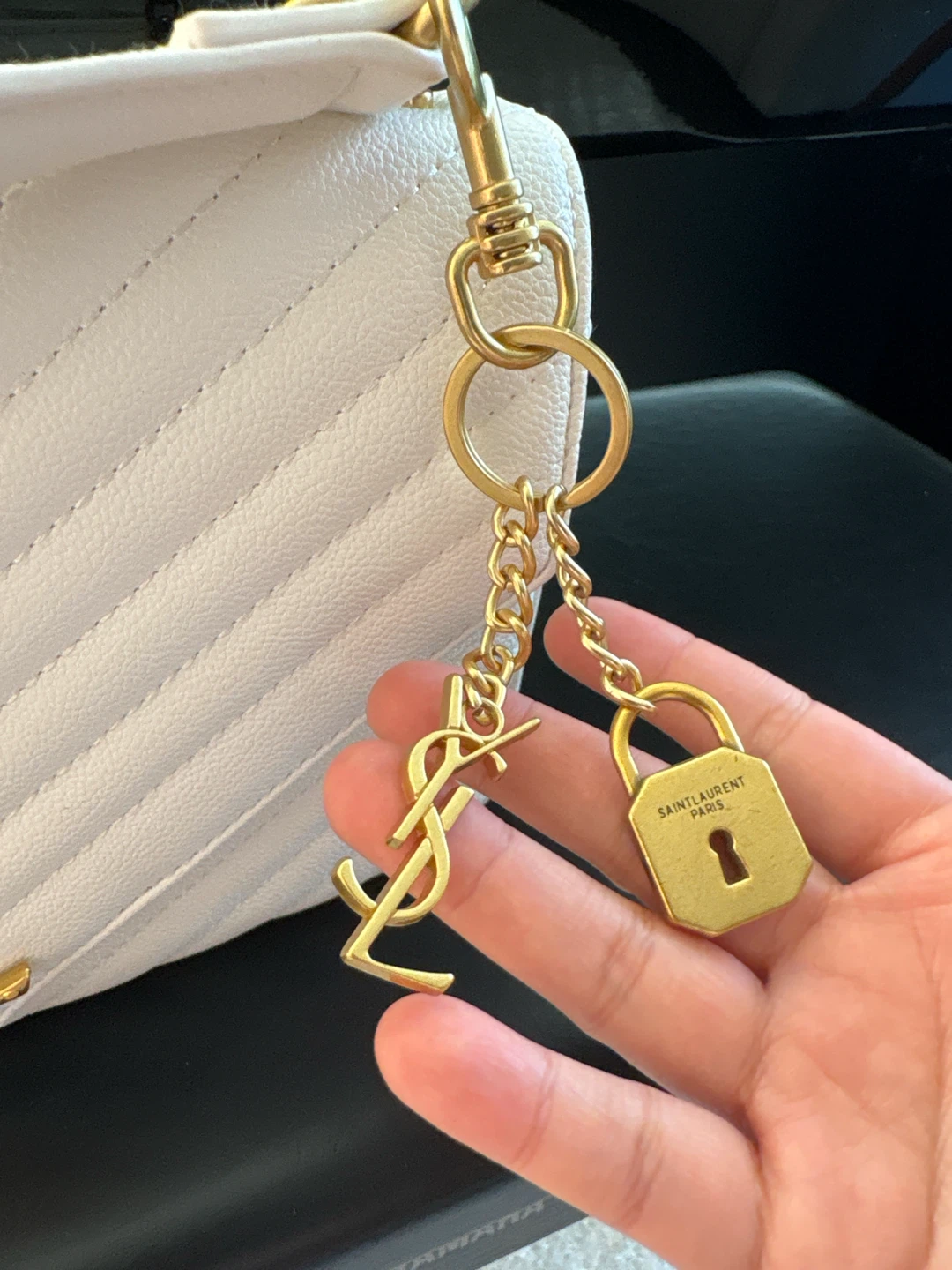 Saint Laurent College Bag Medium White - photo 4