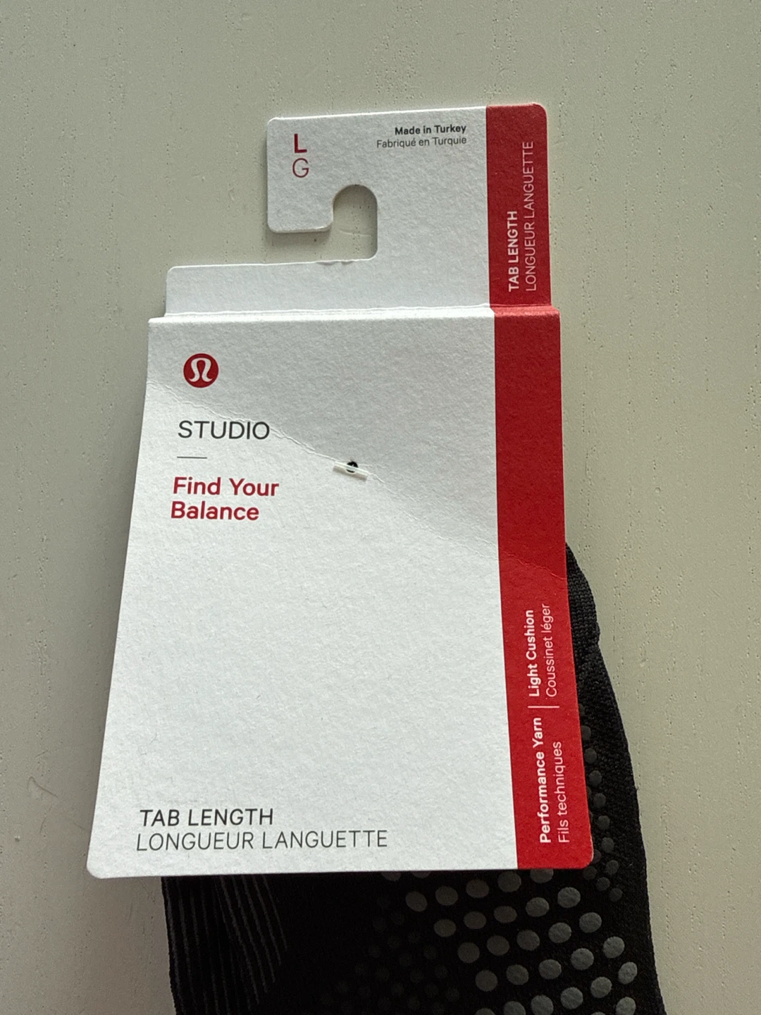 Lululemon Find Your Balance Tab Socks Black - Large - photo 4