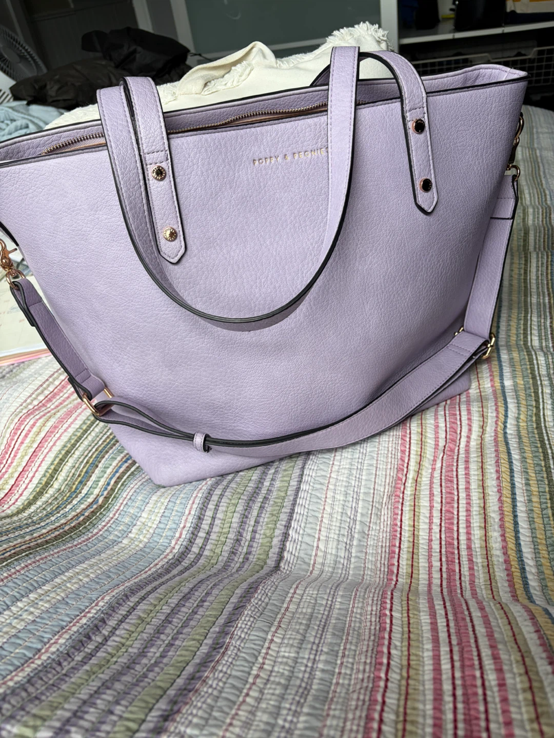 Poppy & Peonies Lavender Go Getter Tote bag - photo 3