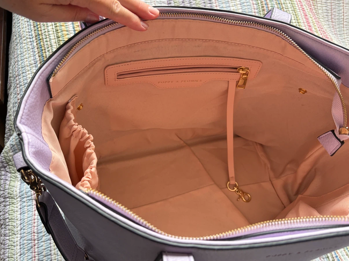 Poppy & Peonies Lavender Go Getter Tote bag - photo 5