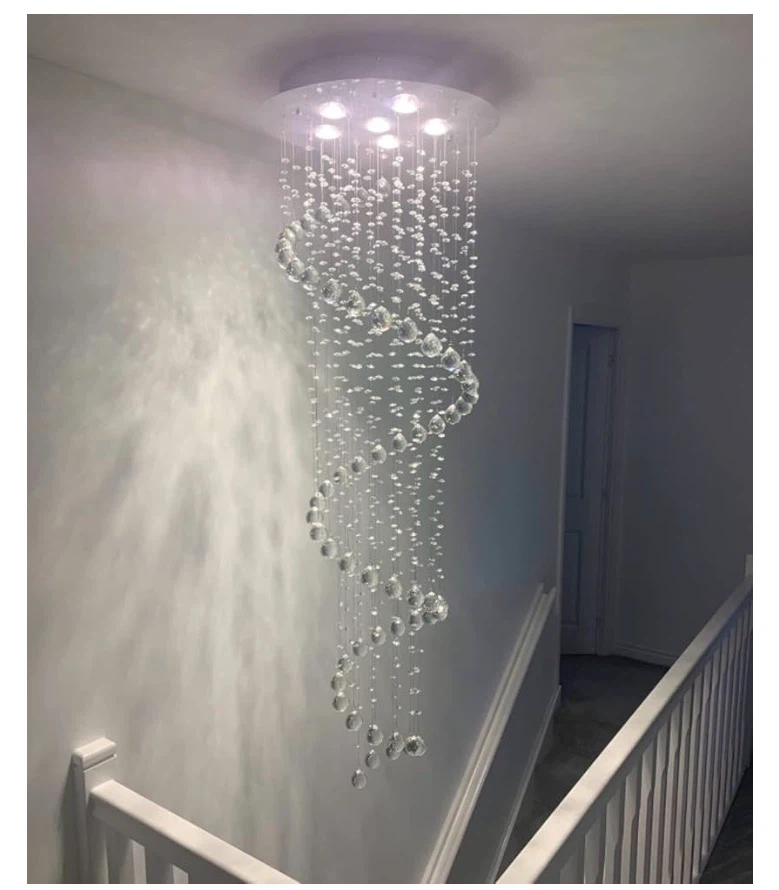 Spiral Crystal Flush Mount Chandelier - photo 3