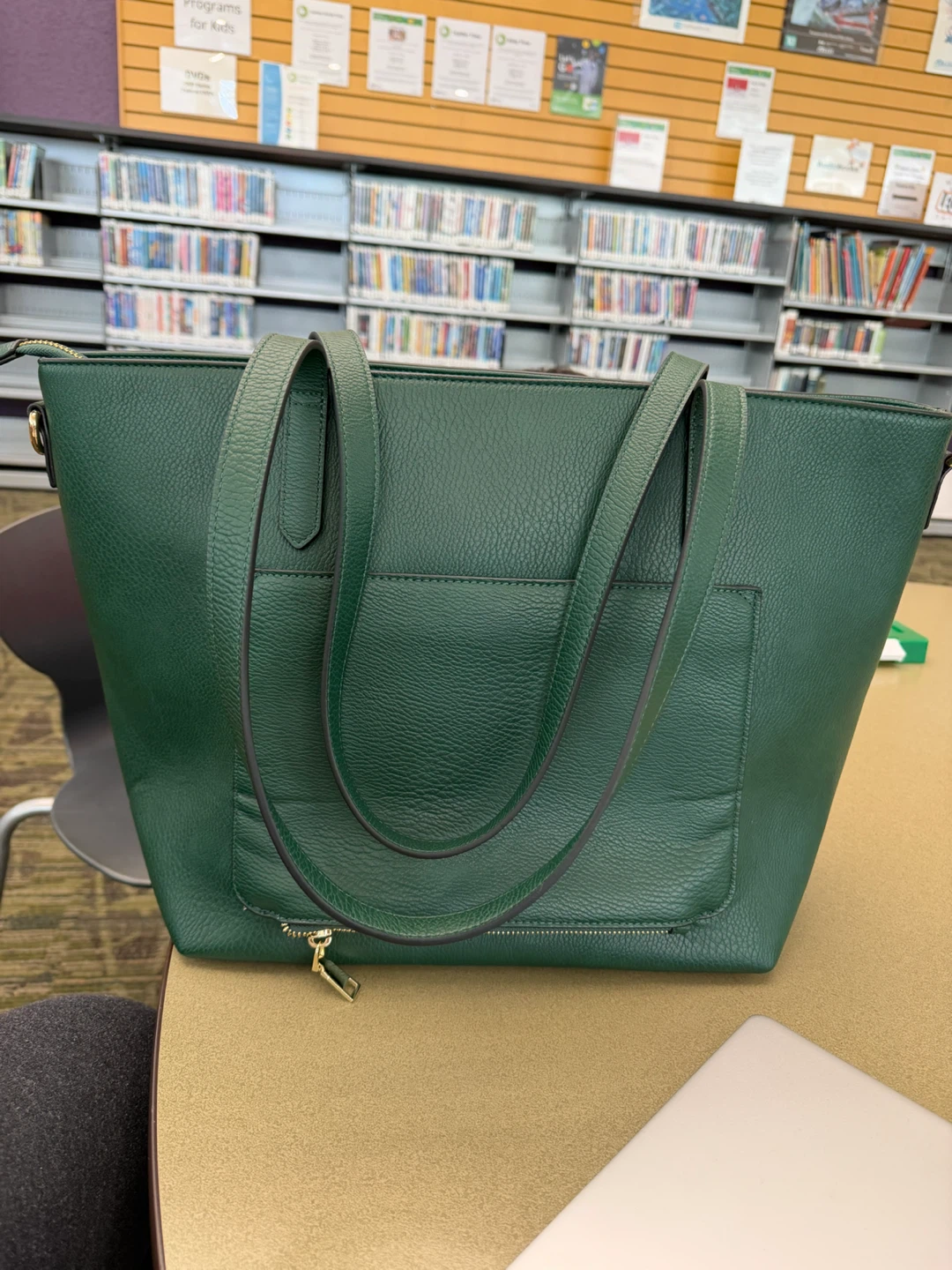 Poppy & Peonies green tote bag - photo 2