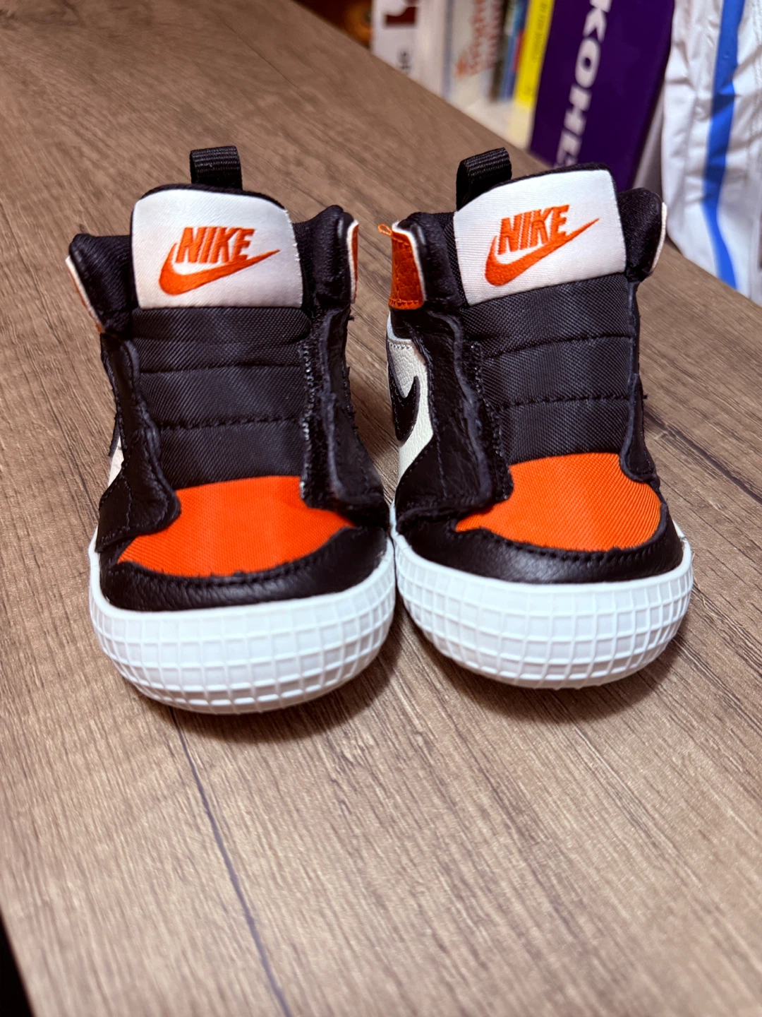 Nike Jordan 1 Crib Bootie Black Starfish Baby Shoes - photo 3