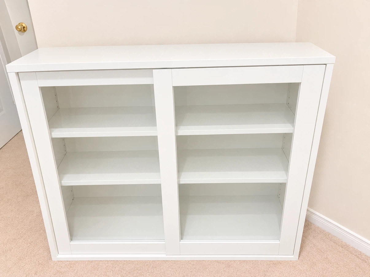 IKEA glass-door cabinet 99% New