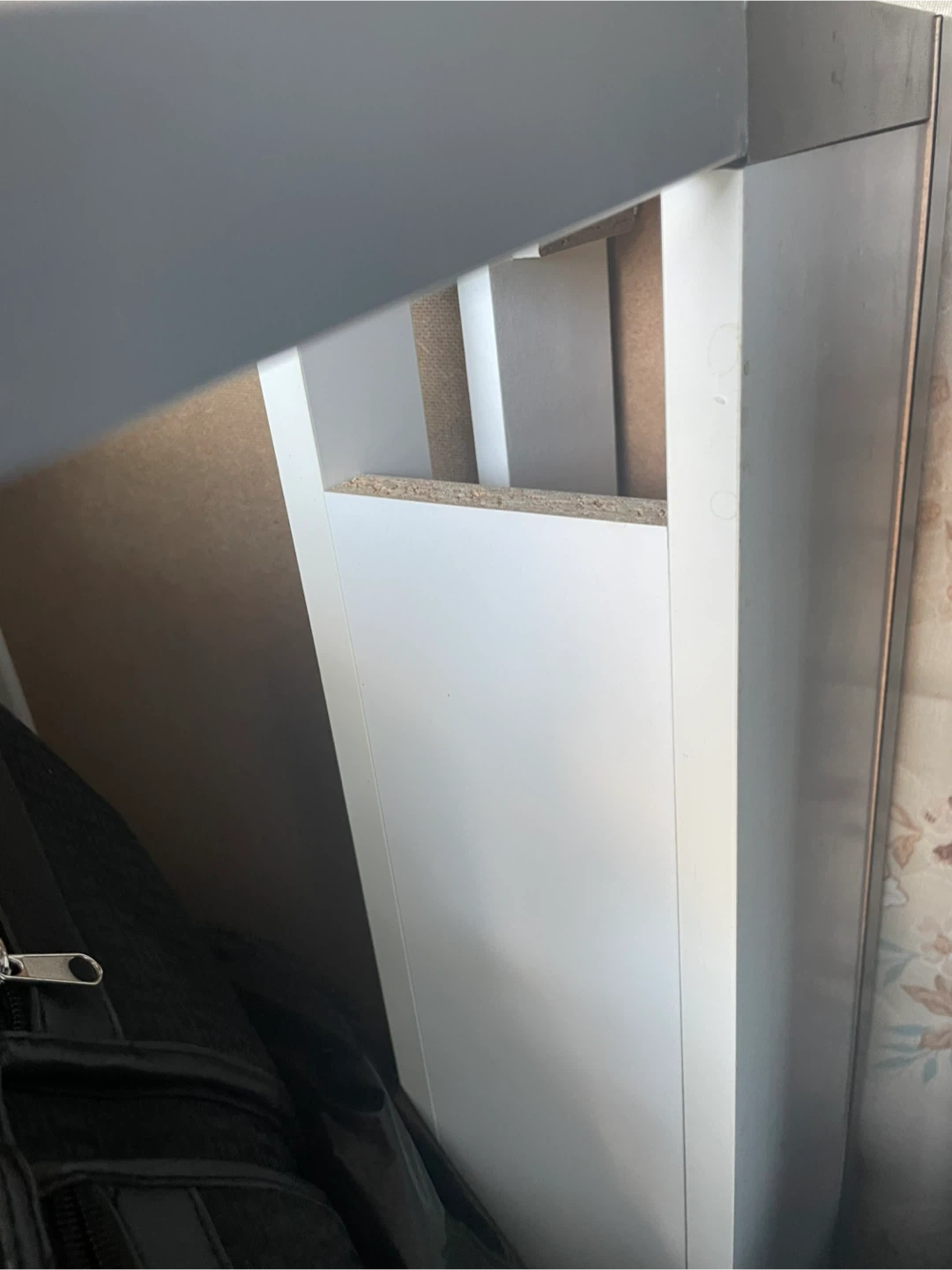 IKEA mini white and dark brown desk