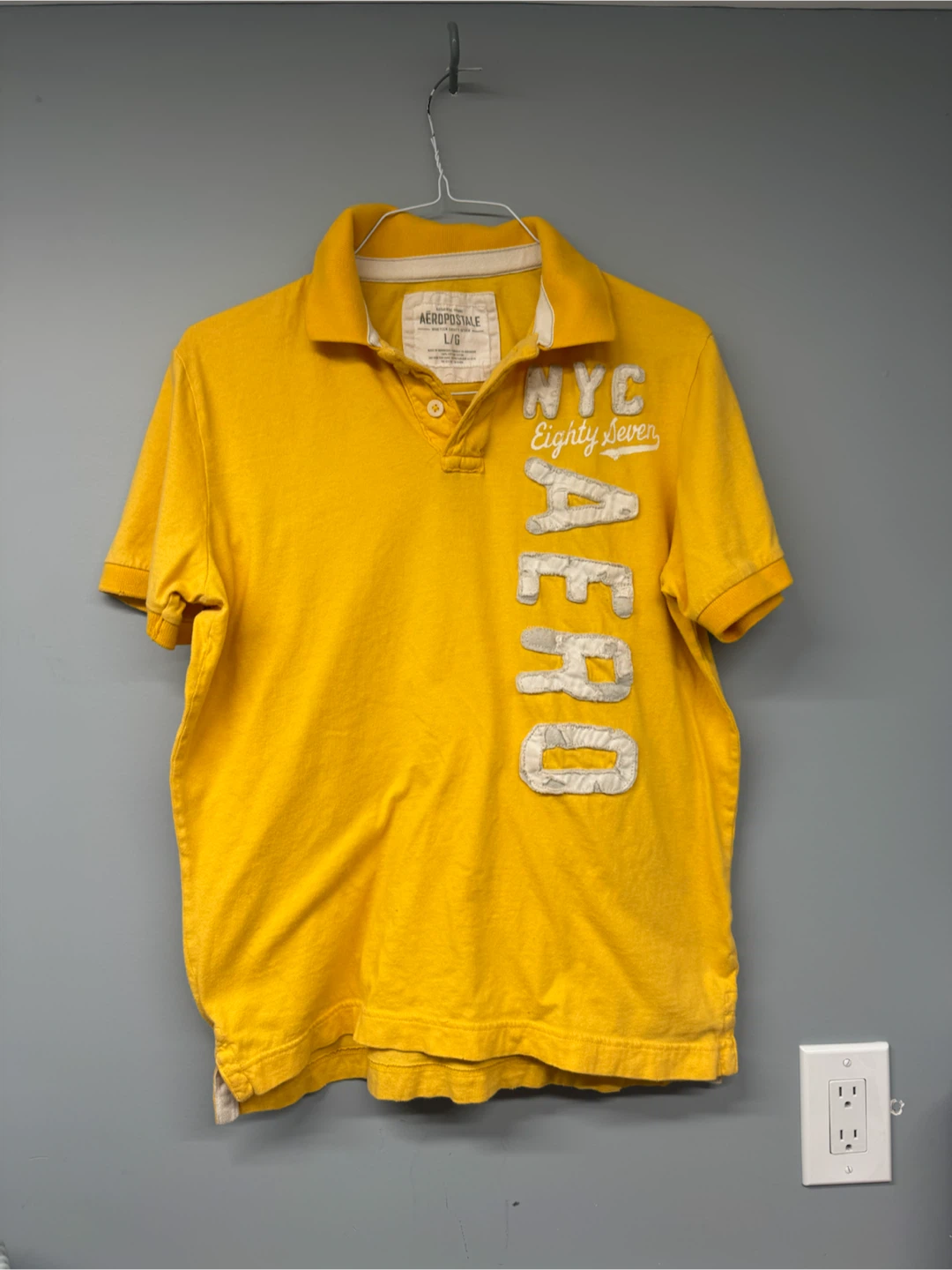 Aeropostale Yellow Polo Shirt